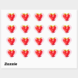 Sweet Liebe Strawberry - Herz-Shaped Liebe Symbol Herz-Aufkleber