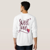Sweet-Liebe Sweatshirt (Schwarz voll)