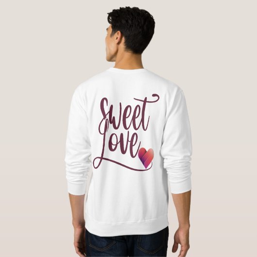 Sweet-Liebe Sweatshirt (Schwarz voll)