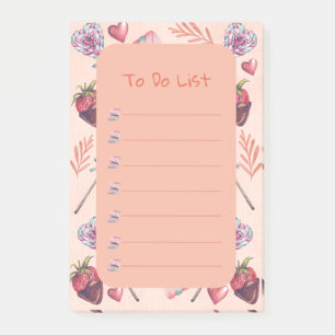 Sweet Liebe Valentinstag zu tun Liste Post-it Klebezettel