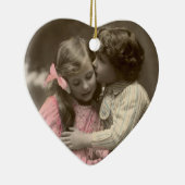 Sweet Liebe Vintag Couple's Personalisiert Keramik Ornament (Rechts)