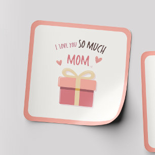 Sweet "Liebe You Mama" Aufkleber Geschenkidee
