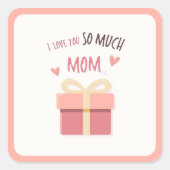 Sweet "Liebe You Mama" Aufkleber Geschenkidee (Vorderseite)