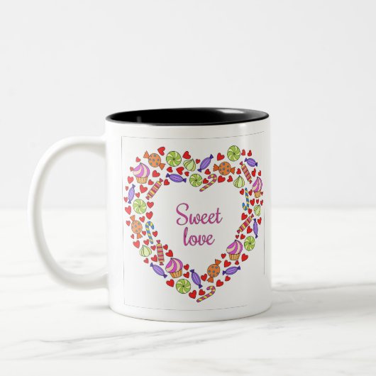 Sweet Liebe Zweifarbige Tasse (Links)