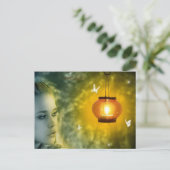 Sweet Light Schmetterlinge Postkarte (Stehend Vorderseite)