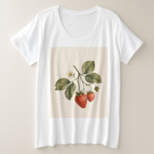 Sweet Like a Strawberry Vintage Strawberry Botan Große Größe T-Shirt