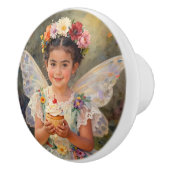 Sweet Lil Fairy with Cupcake | Fairytale Keramikknauf (Rechts)