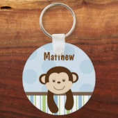 Sweet Lil Monkey Personalisiert Key Chain Schlüsselanhänger (Vorderseite)
