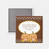 Sweet Lil Pumpkins Baby Dusche Magnet Gefallen (Vorderseite/Rückseite)