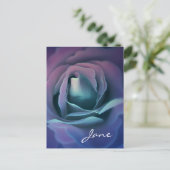 SWEET LILA DREAMS Rose Version 037A Postkarte (Stehend Vorderseite)