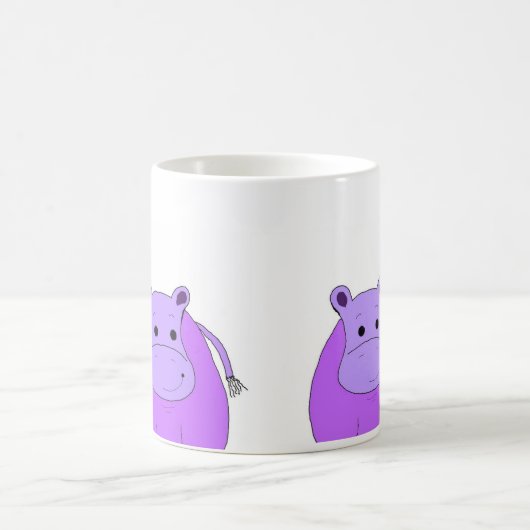 Sweet Lila Hippo Kaffeetasse (Mittel)