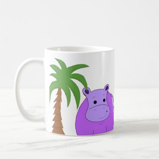 Sweet Lila Hippo Kaffeetasse (Links)