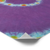 Sweet Lila Swirl Leinwand Poster (Ecke)