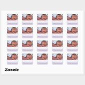 Sweet Lilac Band Baby Danke Stickers (Blatt)