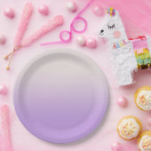 Sweet Lilac Lila Lavender Gradient Ombre Pappteller (Party)
