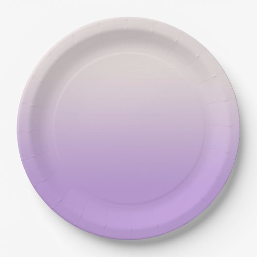 Sweet Lilac Lila Lavender Gradient Ombre Pappteller (Vorderseite)