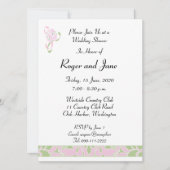 Sweet Lilac, Margarita Damask Brautparty Einladung (Vorderseite)