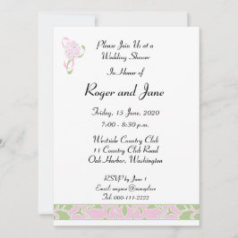 Sweet Lilac, Margarita Damask Brautparty Einladung