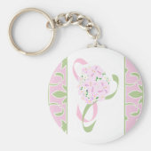 Sweet Lilac, Margarita Damask Gefallen Schlüsselan Schlüsselanhänger (Vorne)