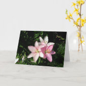 Sweet Lilies Card Karte (Gelbe Blume)