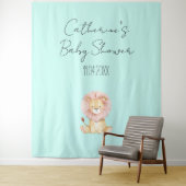Sweet Lion Baby Shower Theme Party Backdrop Wandteppich (Beispiel)