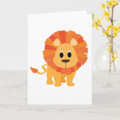 Sweet Lion Karte (Gelbe Blume)