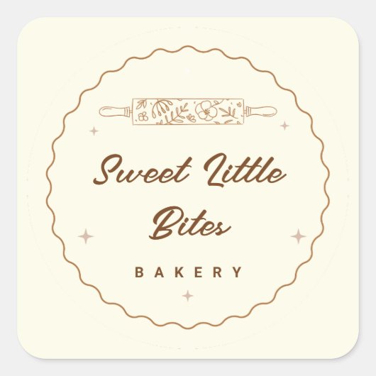 Sweet Lites Bakery Logo Sticker (Vorderseite)