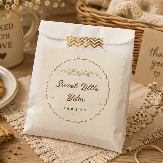 Sweet Lites Bakery Logo Sticker Geschenktütchen