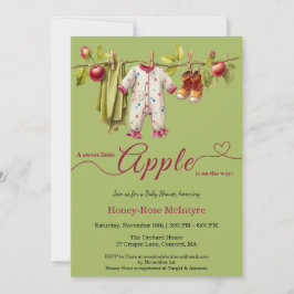 Sweet Little Apple Baby Shower | Fall Rustic Baby  Einladung