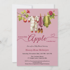 Sweet Little Apple Baby Shower | Fall Rustic Baby  Einladung