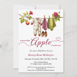 Sweet Little Apple Baby Shower | Fall Rustic Baby  Einladung
