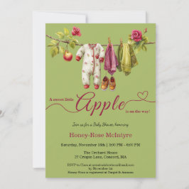 Sweet Little Apple Baby Shower | Fall Rustic Baby  Einladung