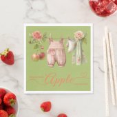 Sweet Little Apple Baby Shower | Fall Rustic Baby  Serviette (Beispiel)