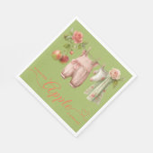 Sweet Little Apple Baby Shower | Fall Rustic Baby  Serviette (Ecke)