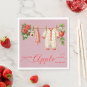 Sweet Little Apple Baby Shower | Fall Rustic Baby Serviette (Beispiel)