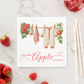 Sweet Little Apple Baby Shower | Fall Rustic Baby Serviette (Beispiel)