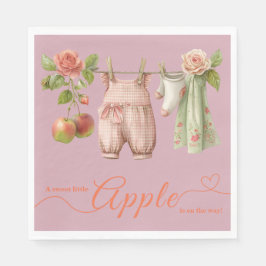 Sweet Little Apple Baby Shower | Fall Rustic Baby  Serviette