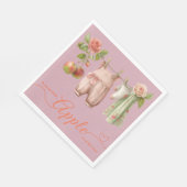 Sweet Little Apple Baby Shower | Fall Rustic Baby Serviette (Ecke)