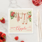 Sweet Little Apple Baby Shower | Fall Rustic Baby Serviette (Beispiel)