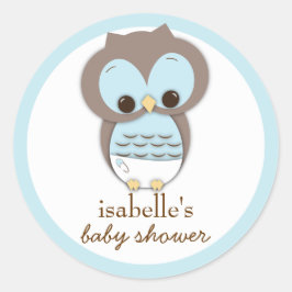 Sweet Little Baby Boy Owl Gefallen Sticker