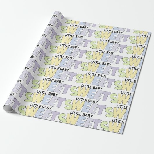 Sweet Little Baby Geschenkpapier (Ungerollt)