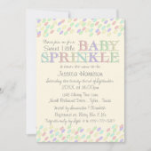 Sweet Little Baby Sprinkles Baby Dusche Einladung (Vorderseite)