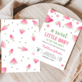 Sweet Little Baby Watermelon Baby Shower Einladung