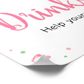 Sweet Little Baby Watermelon Babydusche Getränke Poster (Ecke)