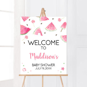 Sweet Little Baby Watermelon Babydusche Willkommen Poster