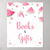 Sweet Little Baby Watermelon Bücher und Geschenke Poster (Vorne)