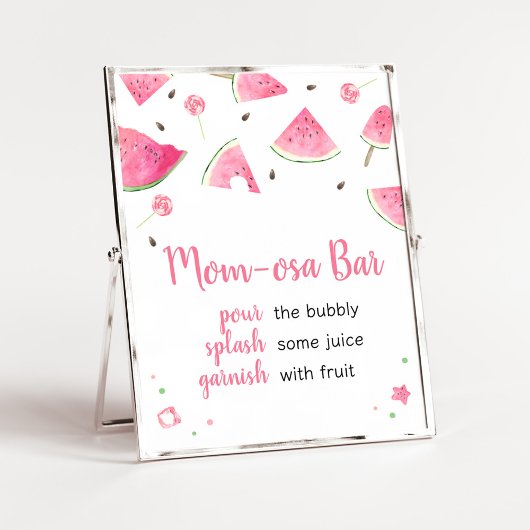 Sweet Little Baby Watermelon Mama Osa Bar Poster