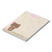 Sweet Little Bear Notizblock (Rotiert)