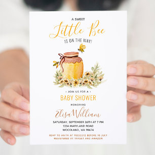 Sweet Little Bee ist auf dem Weg Baby Shower Invit Einladung