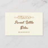 Sweet Little Bites Bakery Reward Loyalty Card Visitenkarte (Vorderseite)